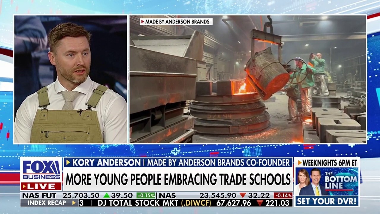 Skilled trades are going to go from being the 'backup plan' to the 'power plan': Kory Anderson