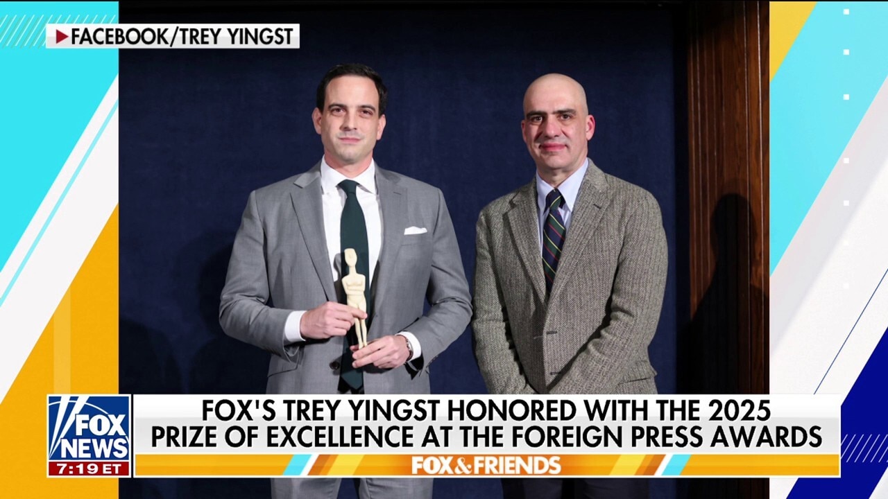 Trey Yingst honored with 2025 Prize of Excellence at Foreign Press Awards