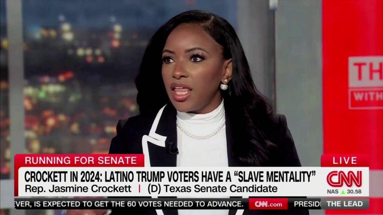 Jasmine Crockett walks back claim Hispanic Trump votes have 'slave mentality'