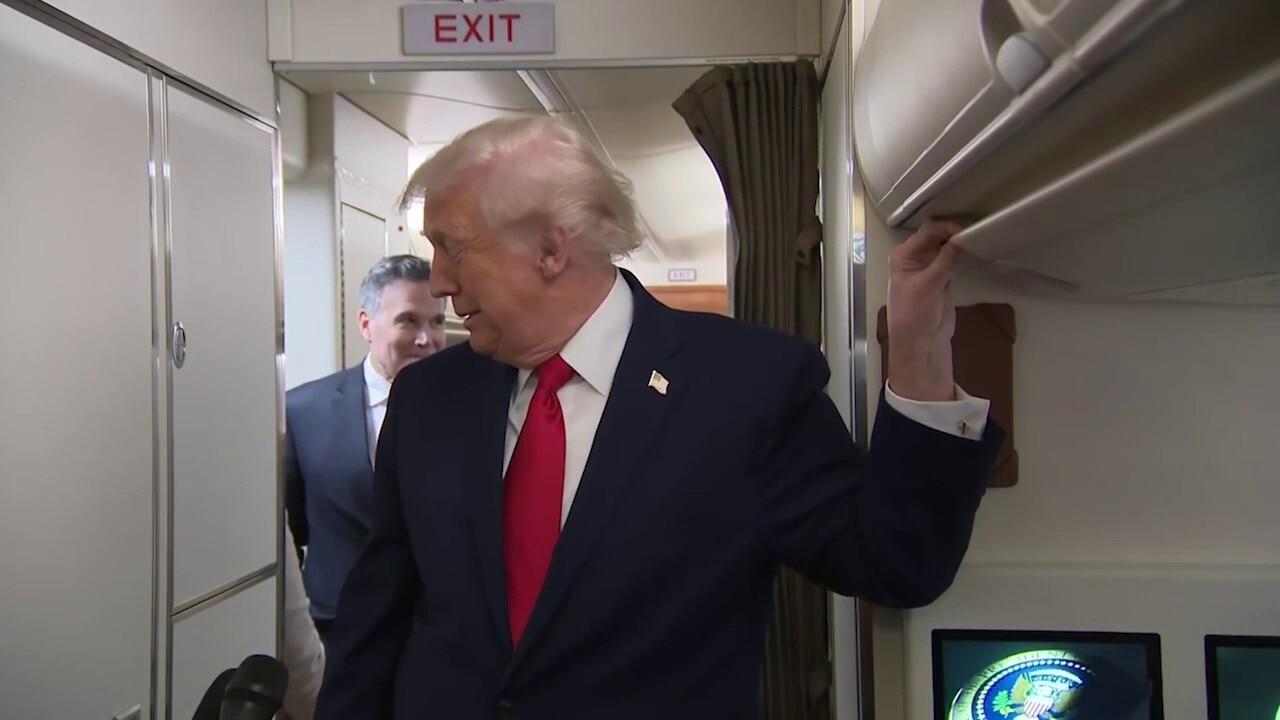 Trump has hilarious response to AF1 bathroom stowaway: 'Somebody's in there' 