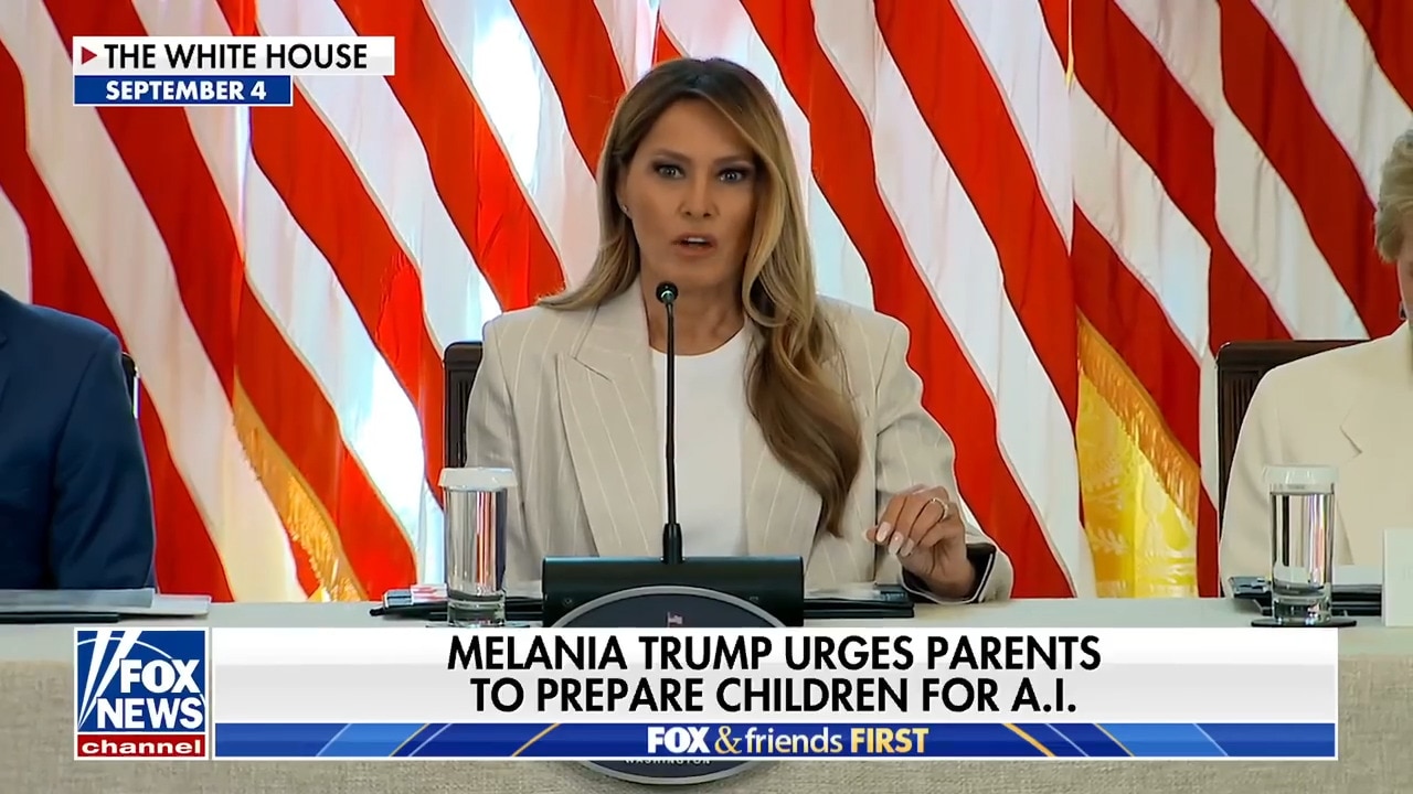 Melania Trump urges parents to prepare children for AI in classroom