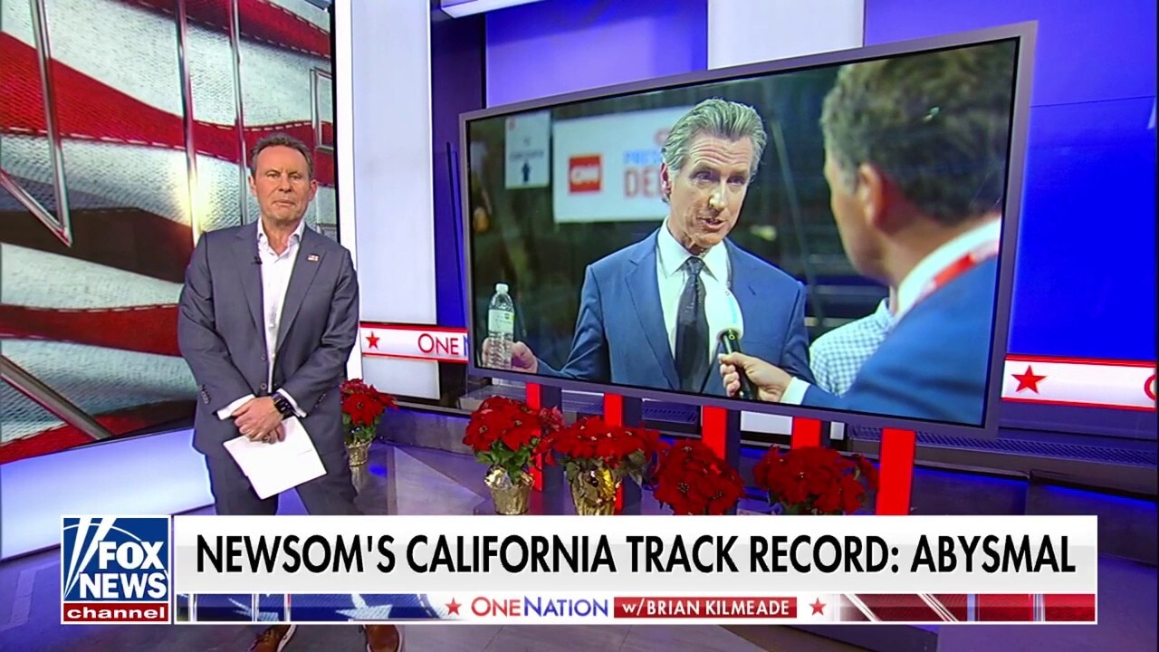Gavin Newsom's record should be a 'red flag, not a golden ticket,' says Brian Kilmeade
