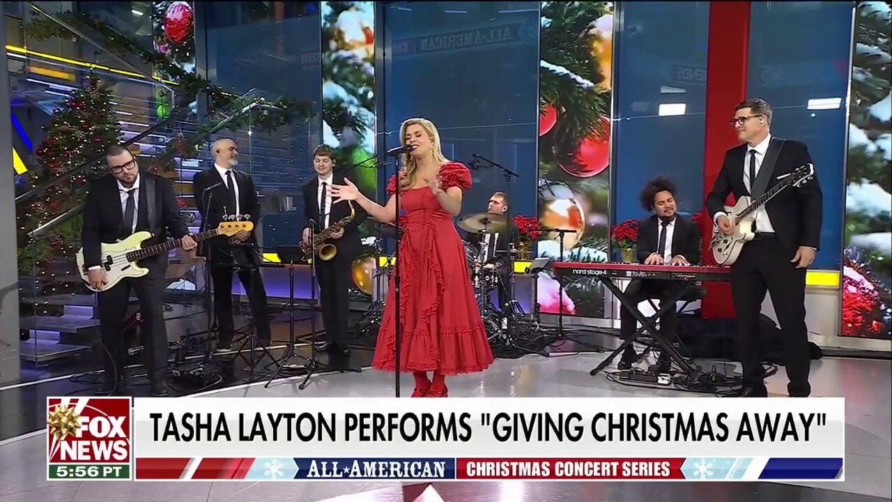 Singer-songwriter Tasha Layton performs ‘Giving Christmas Away’