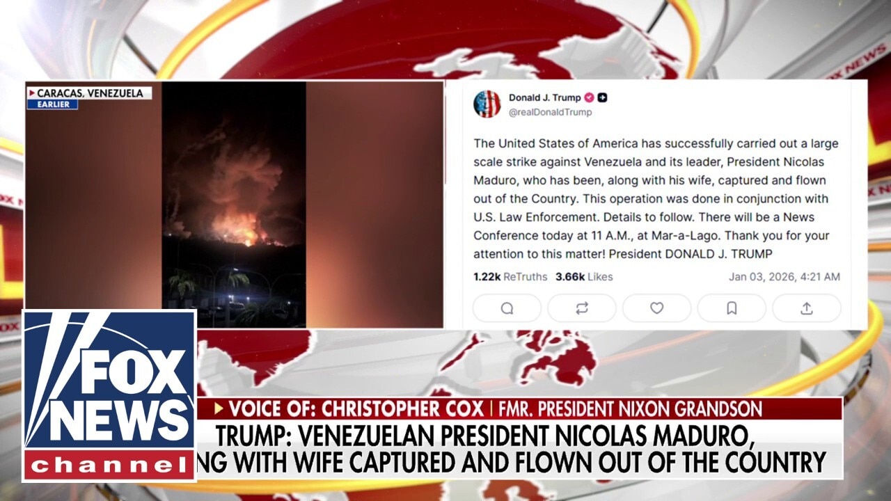 Nixon's grandson weighs in on Maduro's capture: 'A thug'