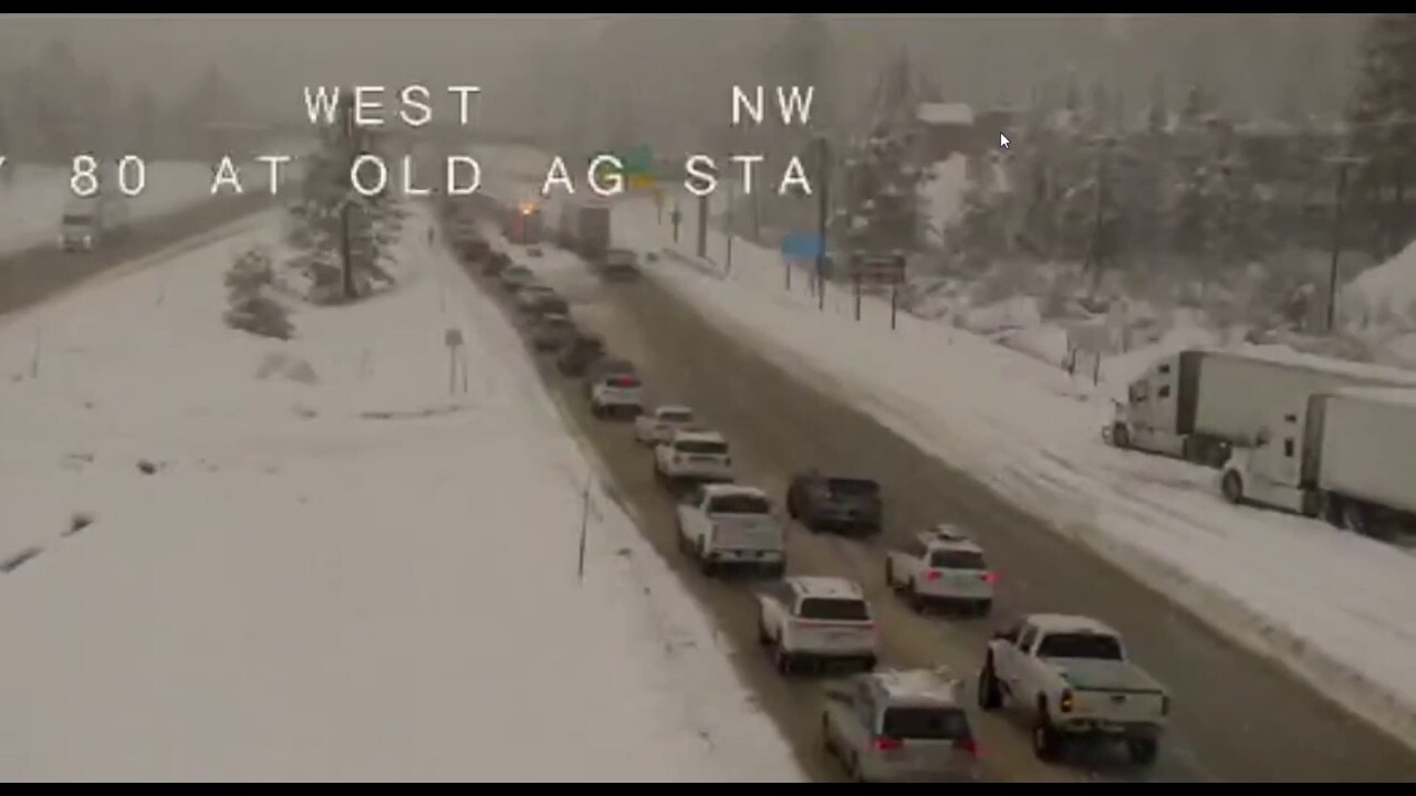 Winter conditions cause spinouts, heavy backups on California highway lanes