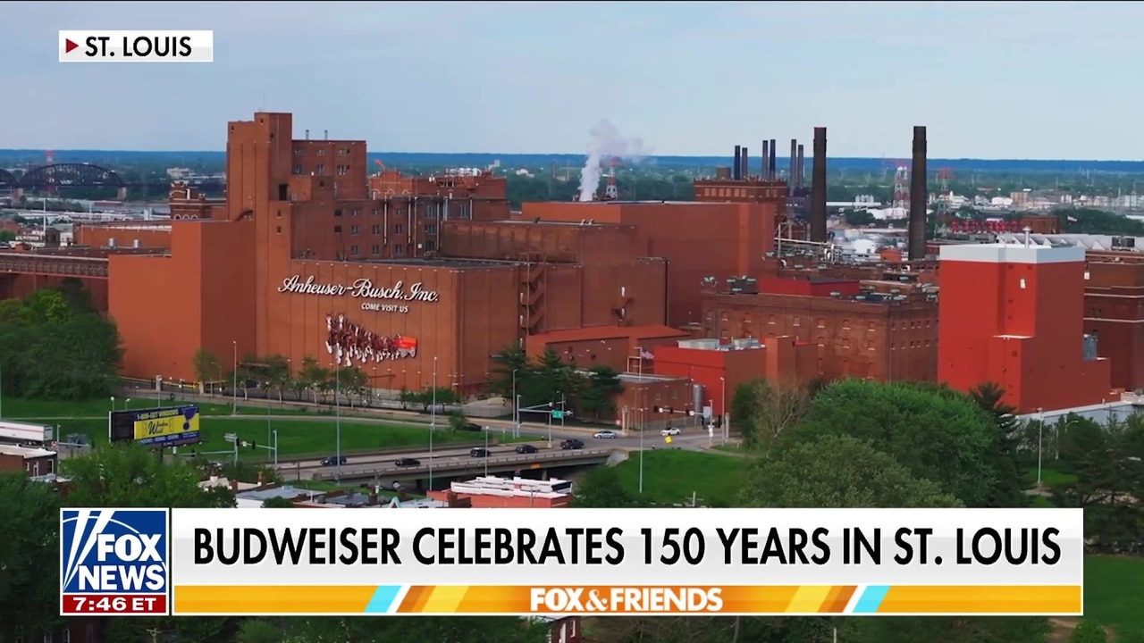 Steve Doocy celebrates Budweiser's 150th anniversary at original St. Louis brewery