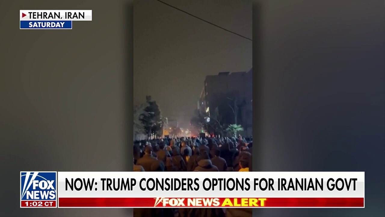 President Trump mulls options for Iranian government as anti-regime protests continue