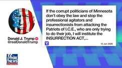 Trump floats using Insurrection Act to quell Minnesota protests