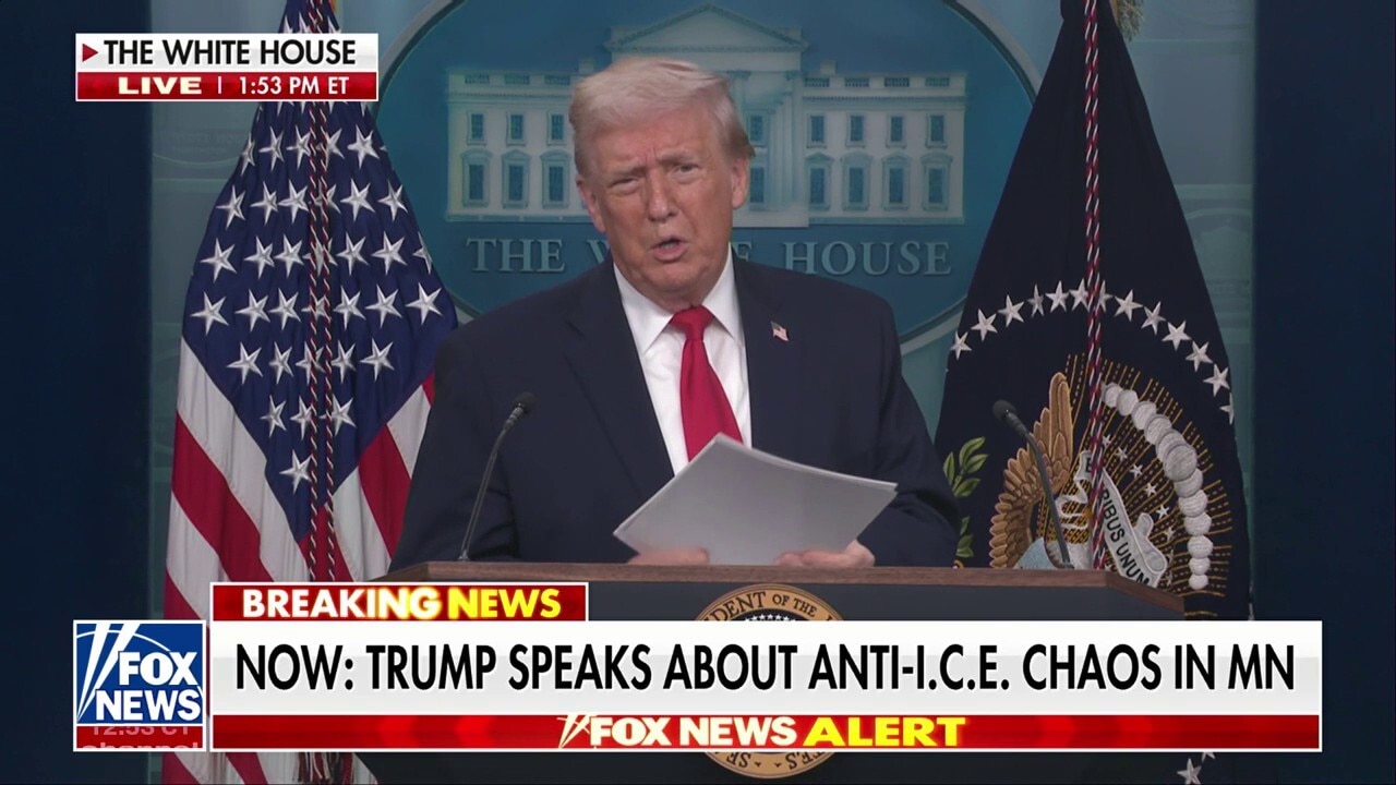 Trump addresses anti-ICE mayhem in Minnesota, rips 'paid agitators and insurrectionists'