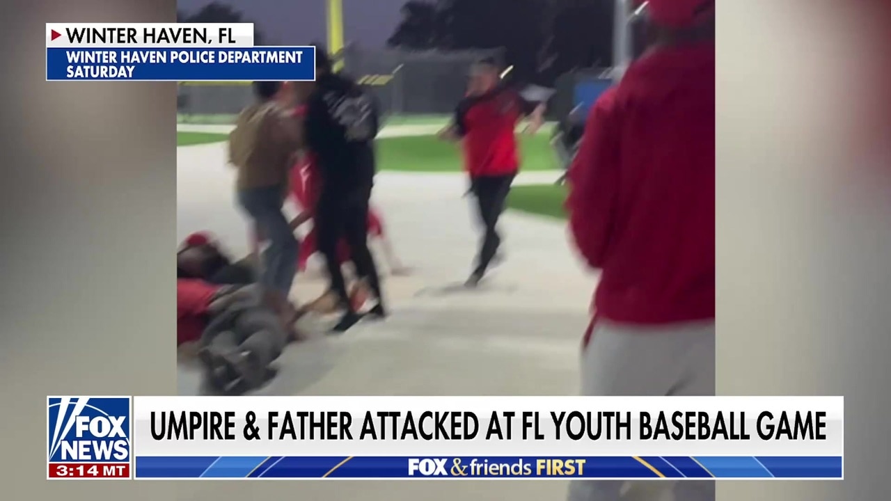 Shocking footage shows umpire, father attacked at youth baseball game