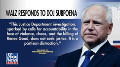 Walz fires back at Justice Department over subpoenas: 'Partisan distraction'