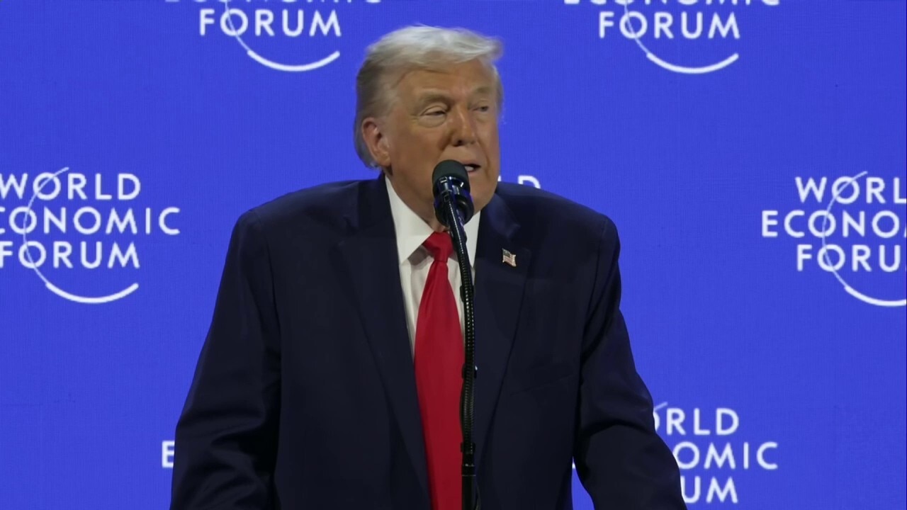 Trump declares US only nation able to secure Greenland in high-stakes Davos speech