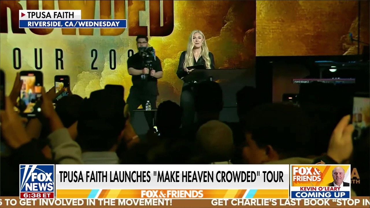 Erika Kirk, TPUSA launch ‘Make Heaven Crowded’ tour amid ‘spiritual warfare’