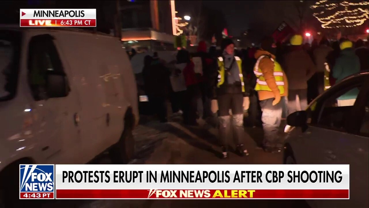 Protesters march through Minneapolis after CBP-involved shooting