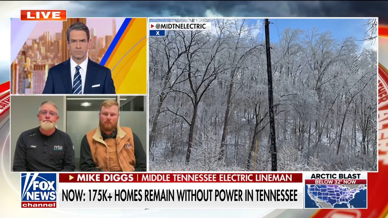 Watch Tennessee linemen battle brutal conditions to restore power after ...