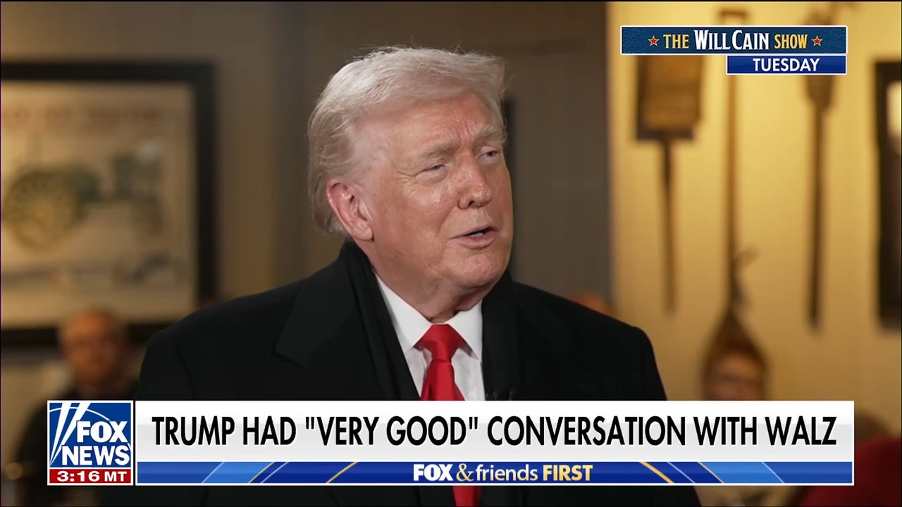 Trump touts 'very good' call with Walz after sending Homan to Minnesota