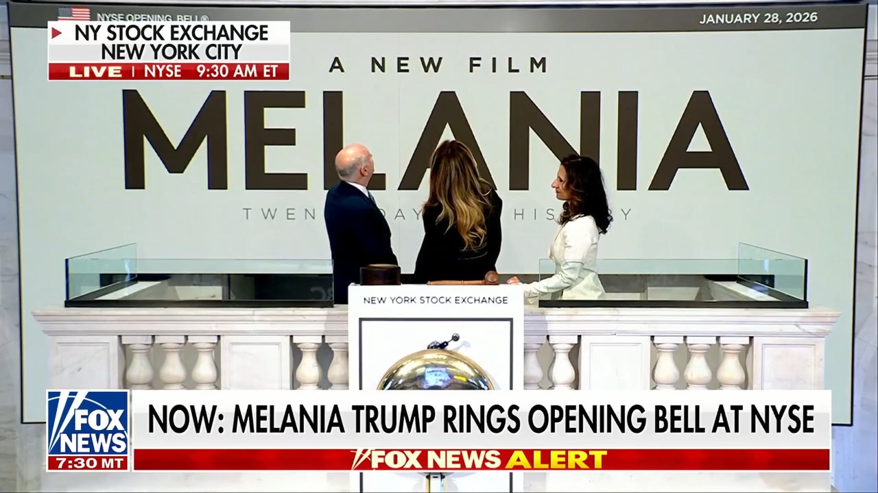First lady Melania Trump celebrates documentary release at NYSE