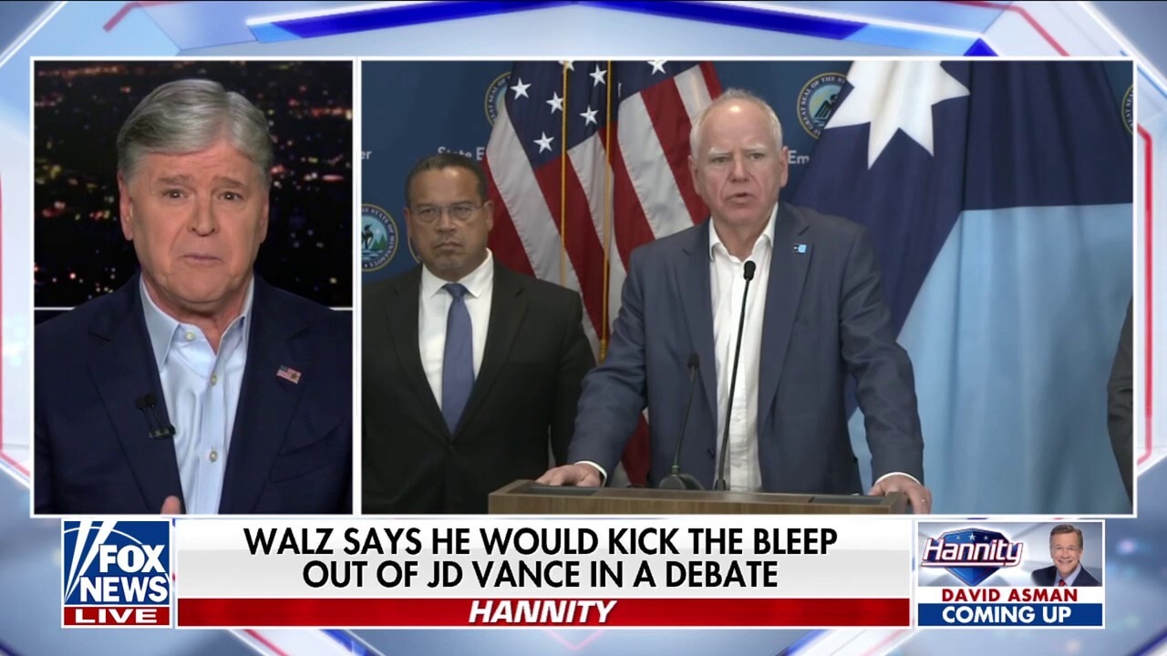 Sean Hannity says Walz and Frey ‘want chaos’ 