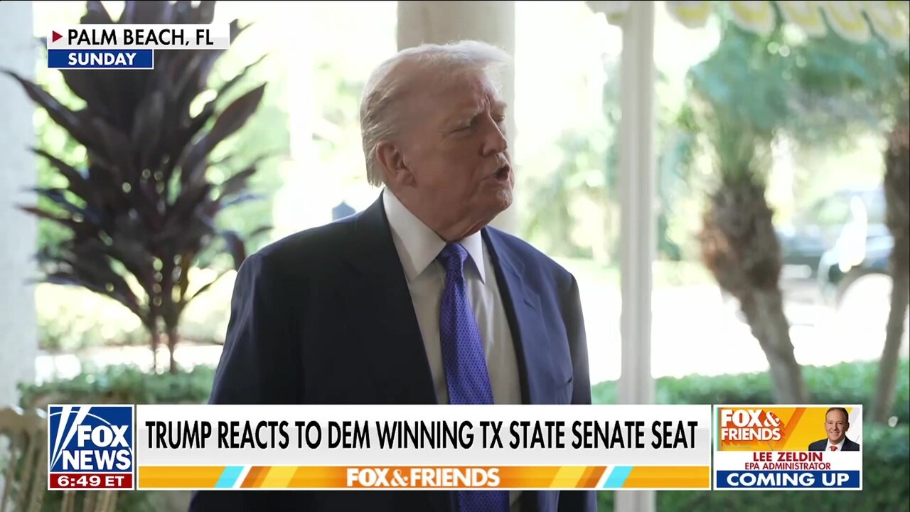 President Trump dismisses concerns after Texas Democrat flips state Senate seat 