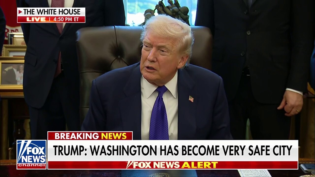 DC now considered a 'very safe' place, Trump says