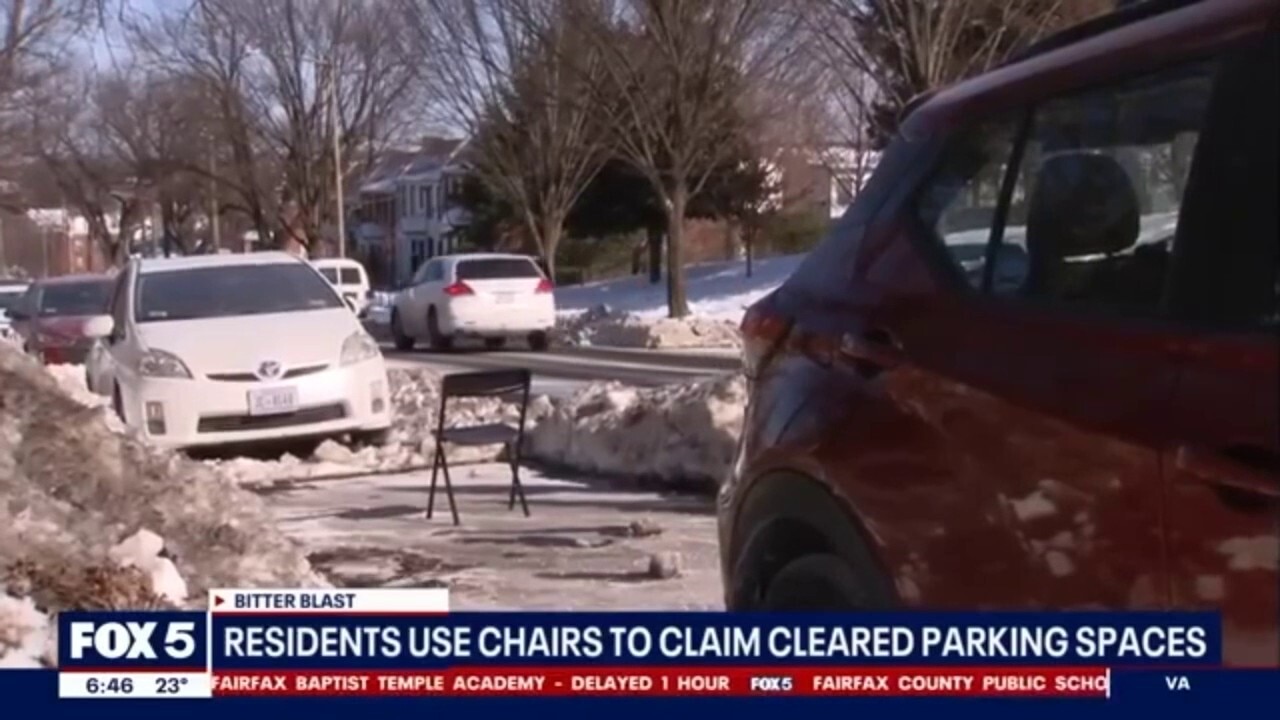 Winter parking wars erupt as residents claim shoveled spots with chairs