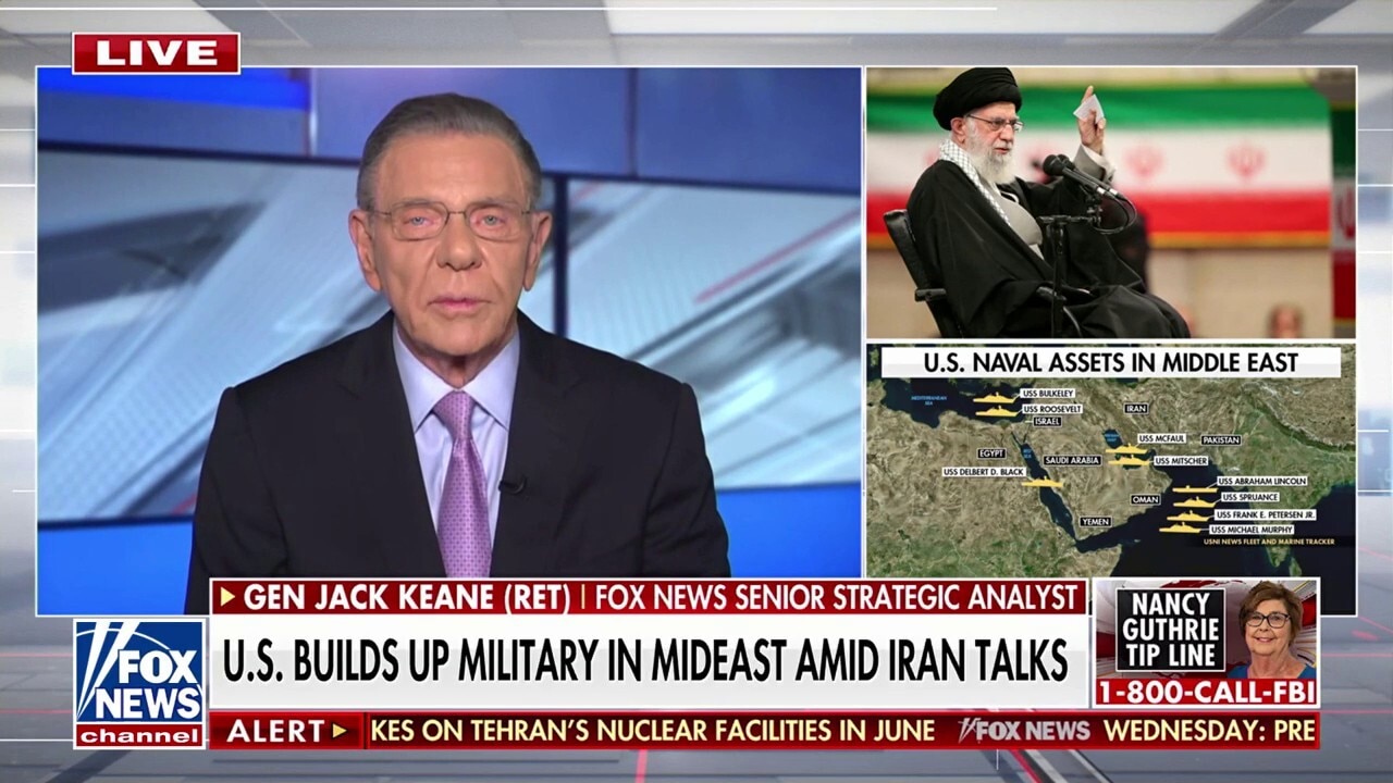 Gen. Jack Keane breaks down Trump’s Iran strategy amid military buildup