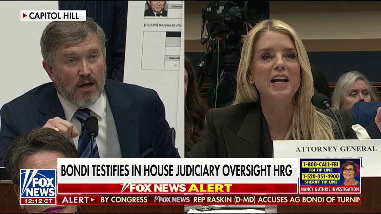 Bondi testifies in House Judiciary Oversight hearing, clashes with Democrats