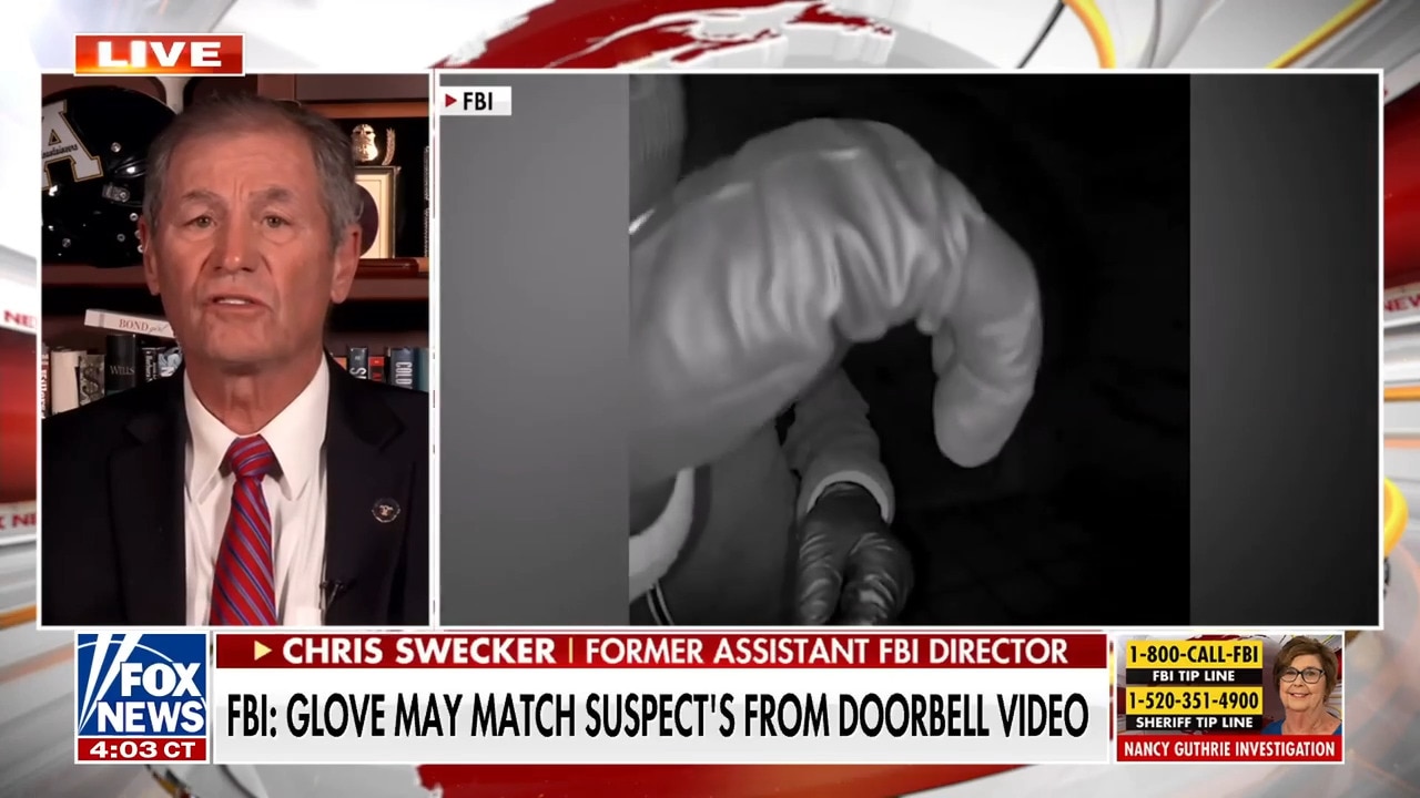 Glove may match suspect's from Nancy Guthrie doorbell video, FBI says