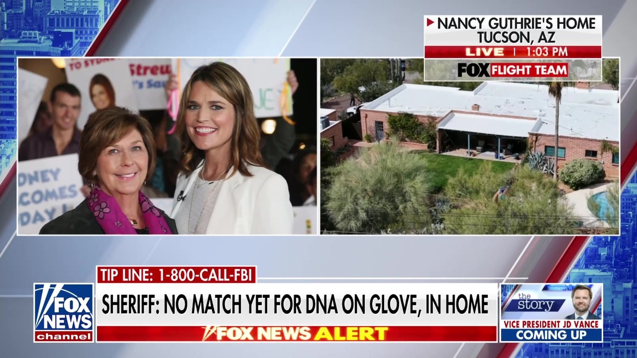 Sheriff: No DNA match found on glove or inside home in Nancy Guthrie case