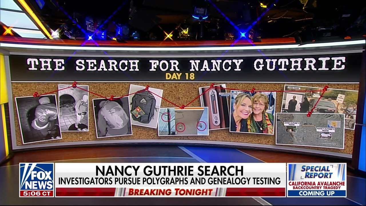 Investigators use genetic genealogy, polygraphs in Nancy Guthrie case