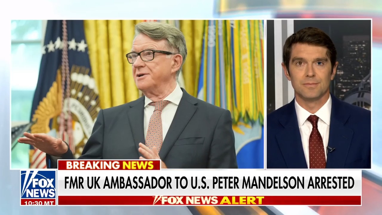 Former UK ambassador arrested over alleged Epstein ties