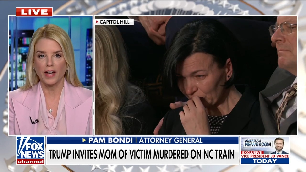 Pam Bondi slams Democrats for refusing to stand for crime victim at SOTU