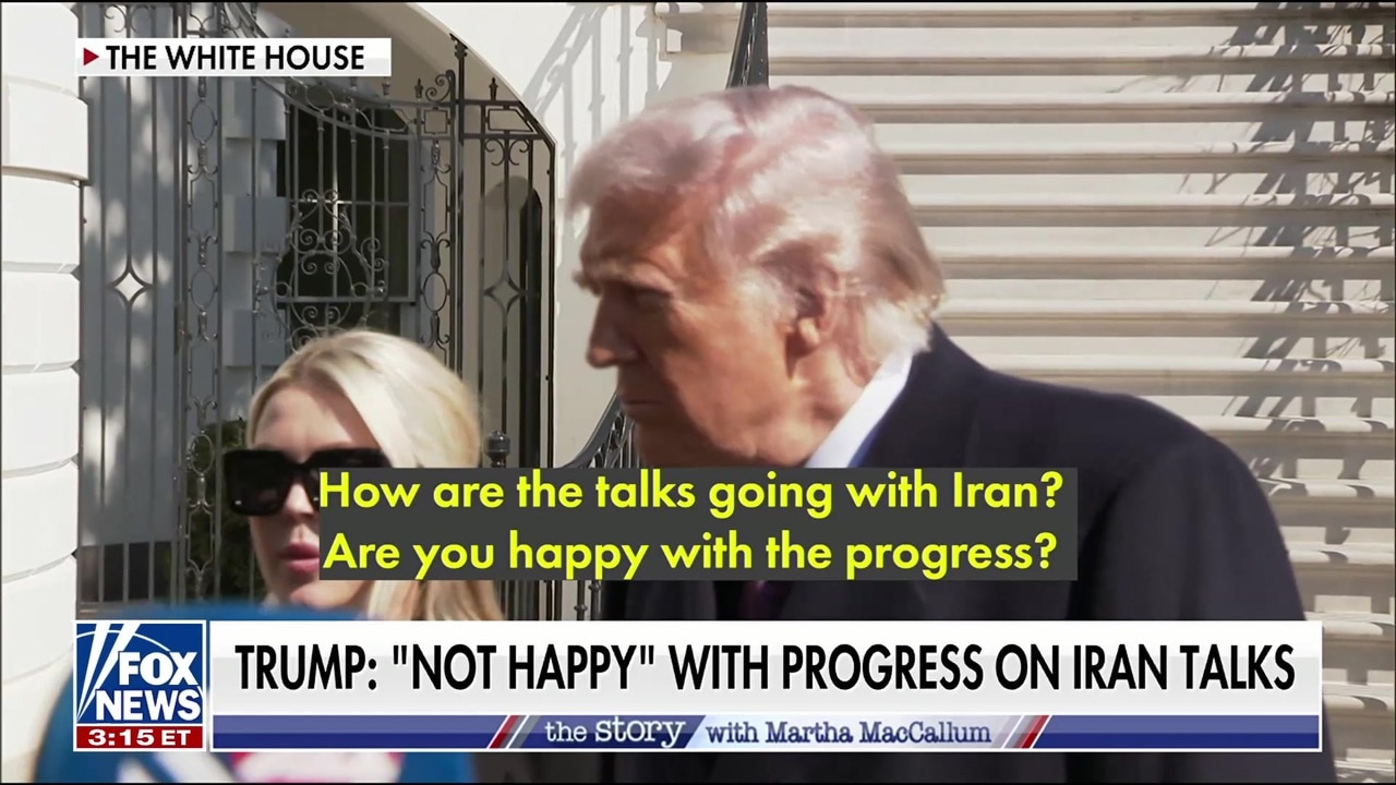 Trump says he is ‘not happy’ with progress on Iran talks 