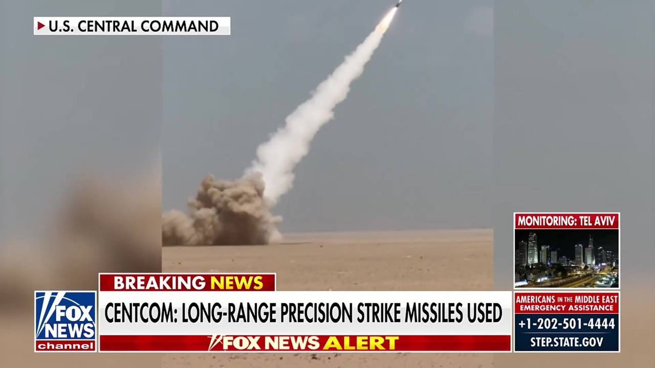 CENTCOM uses long-range precision strike missiles in military operation against Iran