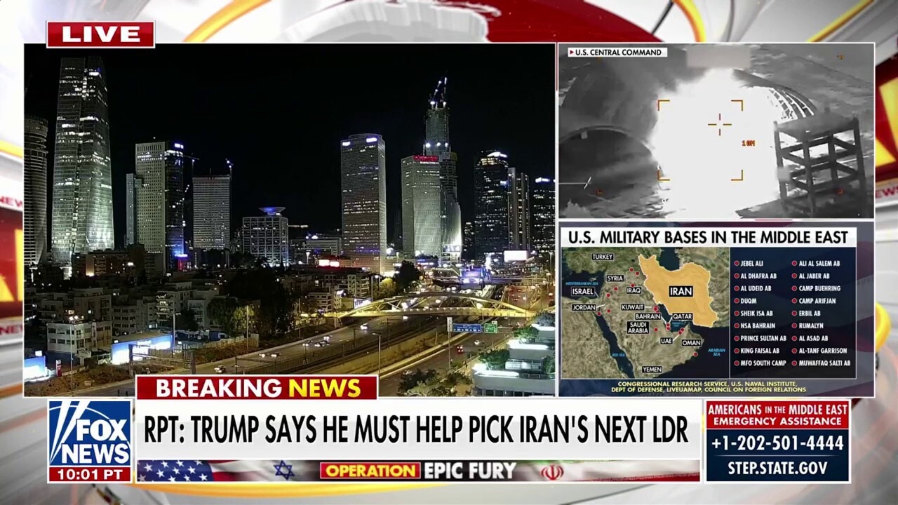 Trump reportedly says he must help pick Iran's next leader