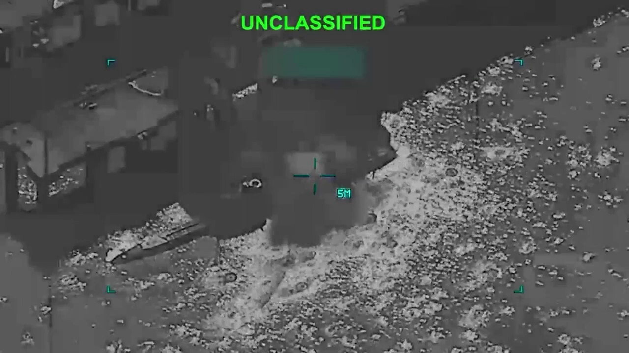 CENTCOM video shows US striking Iranian naval ships