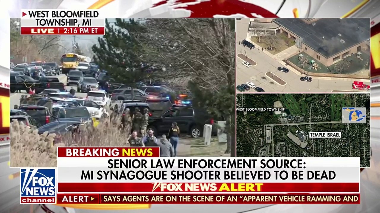 Michigan synagogue shooting suspect believed to be dead: Report