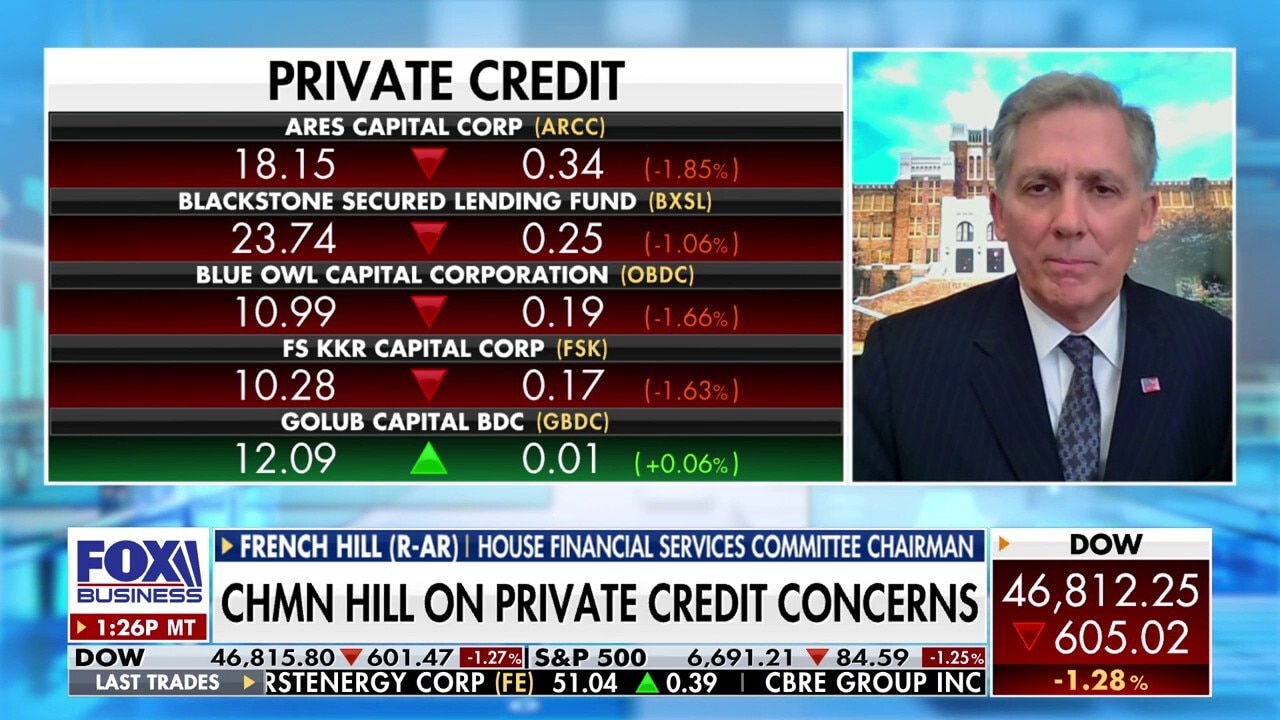 GOP lawmaker on private credit concerns: 'We're monitoring it'