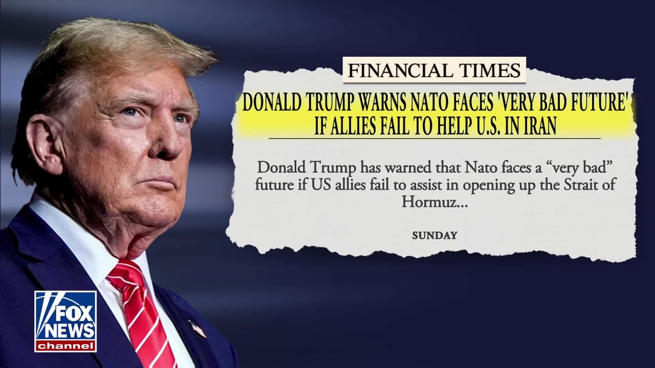 Trump warns NATO allies of 'very bad future' if they don't help secure Strait of Hormuz