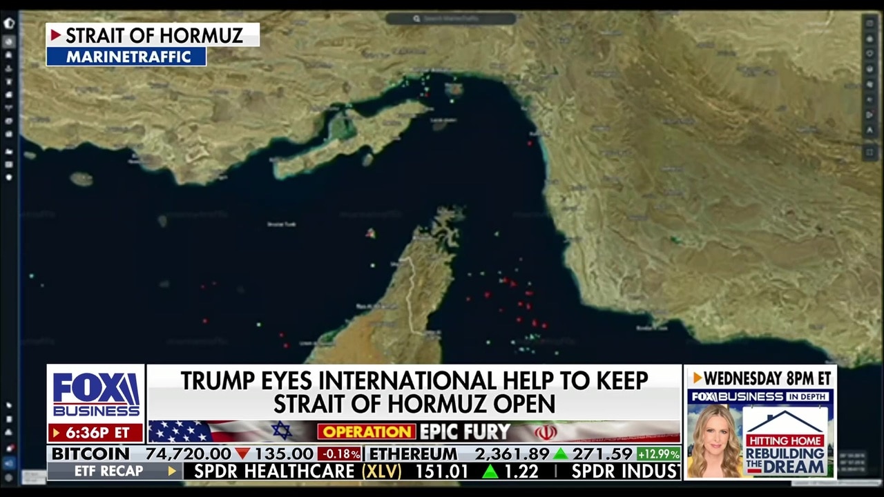 Trump pushes for international cooperation to reopen the Strait of Hormuz