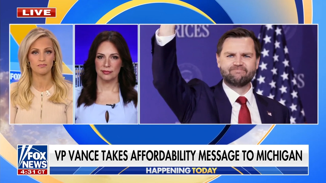 VP Vance brings affordability message to Michigan