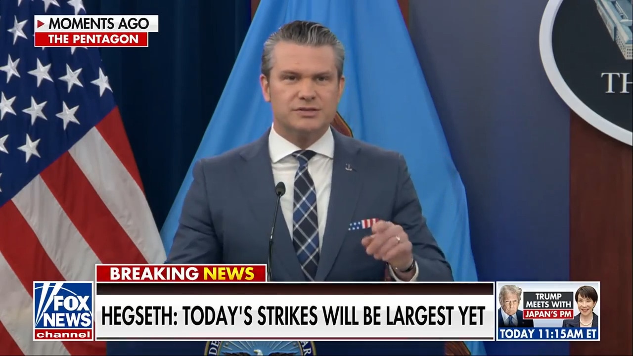 Pentagon previews ‘largest’ Iran strikes as Hegseth outlines Operation Epic Fury