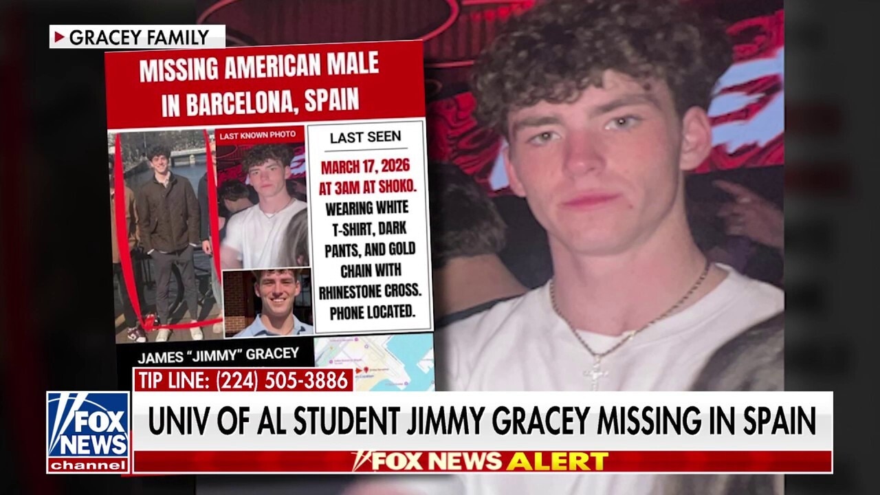 Alabama student Jimmy Gracey vanishes in Spain as police expand search efforts