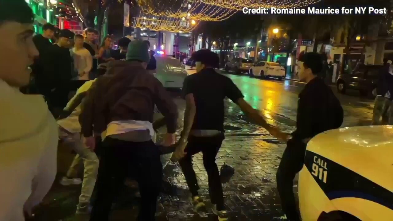 WATCH: Video shows spring break mob kicking, punching man on Florida street