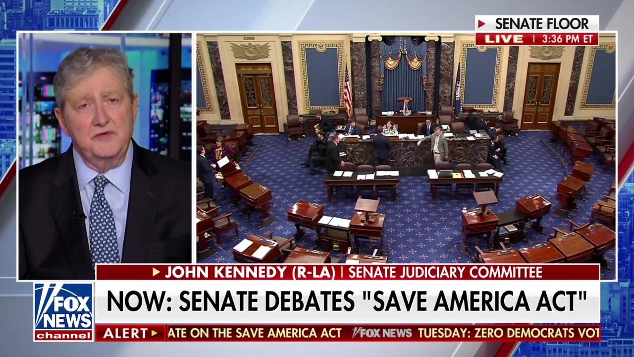 ‘Doubtful’ Democratic colleagues will change their minds on SAVE America Act: Sen John Kennedy