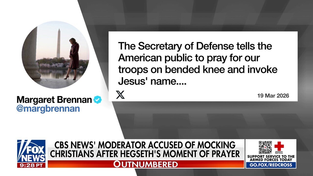 CBS News moderator faces backlash for mocking Pete Hegseth's prayer for troops