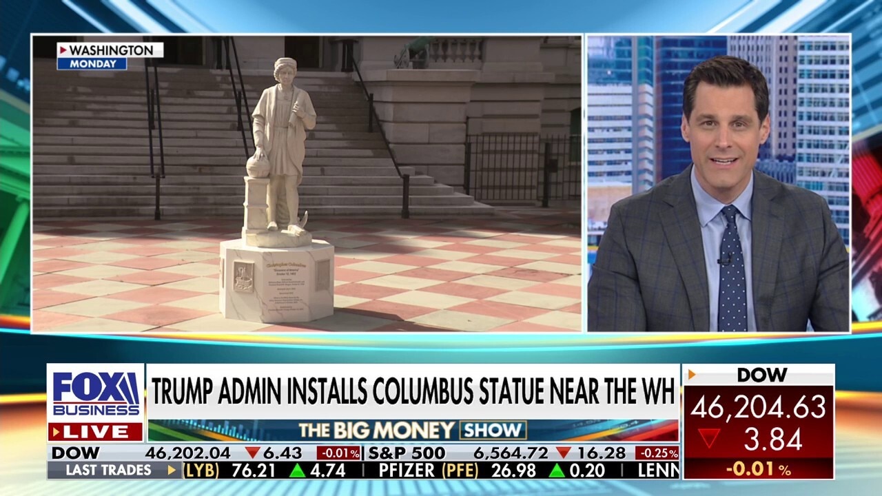 Trump installs Christopher Columbus statue, reigniting debate over legacy