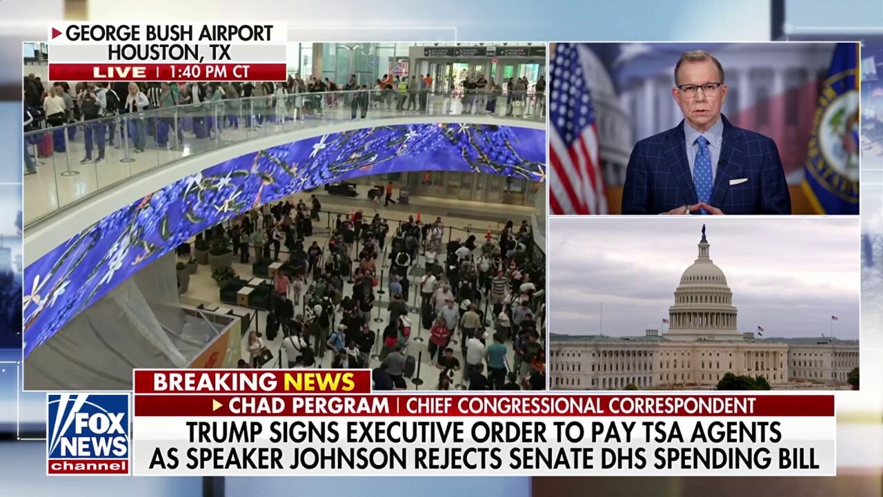 President Trump signs executive order to pay TSA agents amid DHS shutdown
