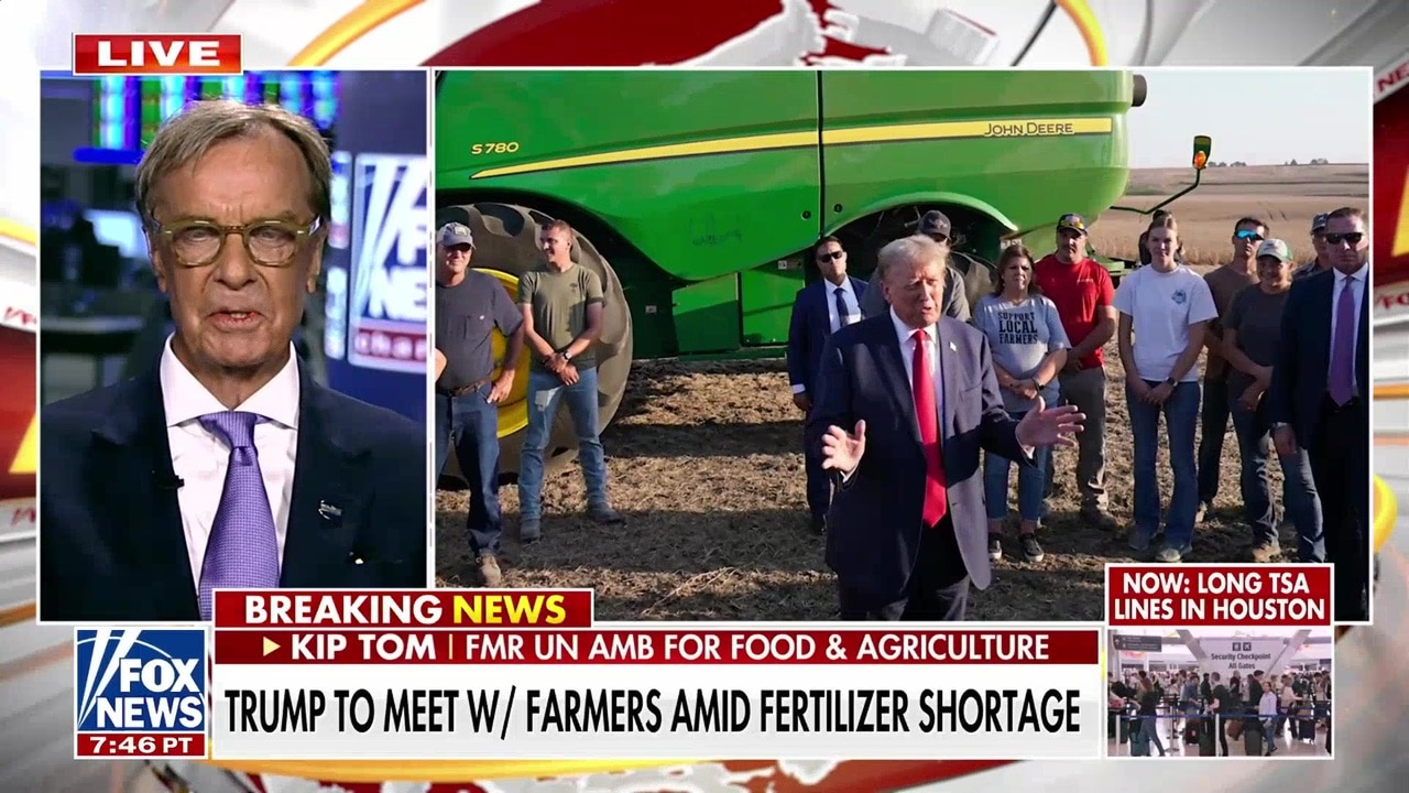 Conflict on the Strait of Hormuz leading to fertilizer shortage