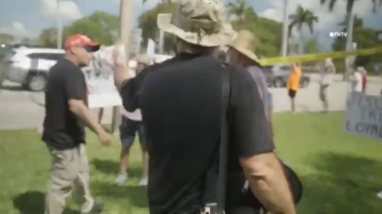 Protesters clash at Florida 'No Kings' rally